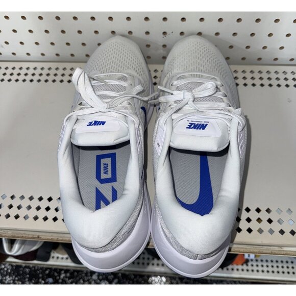 Nike Air Zoom Structure 24 Mens Athletic Running Shoes Size 11.5 White Blue - Picture 2 of 9